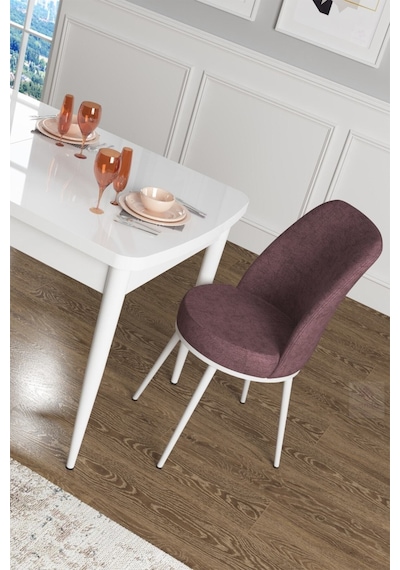 Canisa Concept Zen Serisi 80x132 Mdf Açılabilir Beyaz Mutfak Masası Takımı Ve 6 Gül Kurusu Sandalye Beyaz&gülkurusu Takım Canisa Concept Zen Serisi 80x132 Mdf Açılabilir Beyaz Mutfak Masası Takımı Ve 6 Gül Kurusu Sandalye Beyaz&gülkurusu Takım