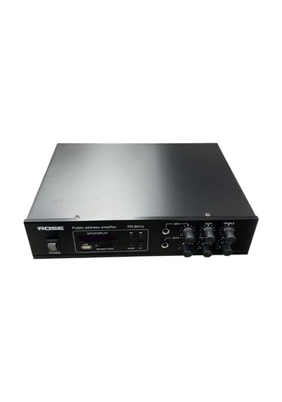 Rose Fr-601u 100 Watt 2 Trafolu Mono Anfi Mp3, Bluetooth, Sd Kart 2 Mikrofon Girişli Kumandalı