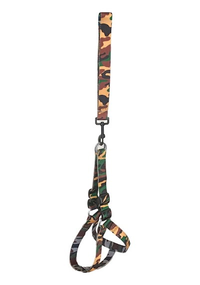 Markapet Köpek Göğüs Tasma Seti Dokuma 3 CM 70-90 CM Kamuflaj Çok Renkli