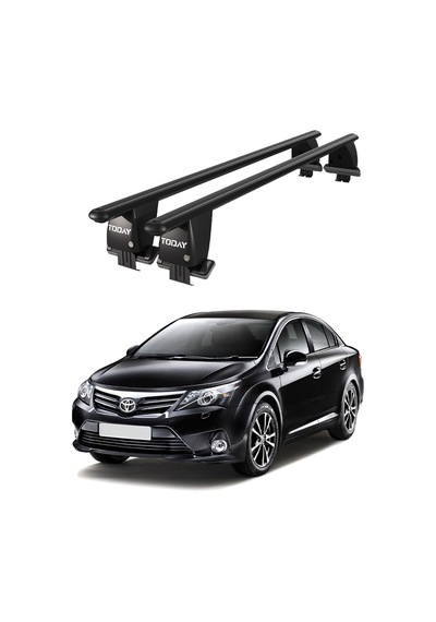 Royal Toyota Avensis 2009-2011 Uyumlu Siyah Kilitli Ara Atkı Port Bagaj Tavan Barı