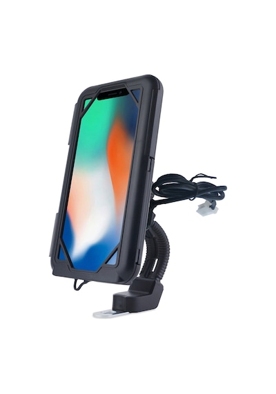 Tristar Suporte XL  USB Bağlantılı Motosiklet Bisiklet Telefon Tutucu Su Geçirmez 5.5-7.0 inç arası