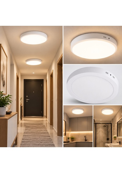 18w Beyaz Işık Sıva Üstü Yuvarlak Led Panel Armatür Ct-5233 Enerji Tasarruflu Ve Uzun Ömürlü