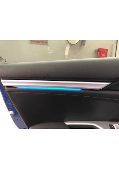 Honda Cıvıc Fc5-Fk7 2016-2020 Isıklı Ic Kapı Cıtası 4 Parca   Mavı