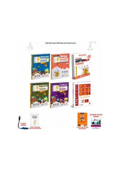 Çanta 8. Sınıf Lgs Tüm Dersler 215 6 Kitap Seti