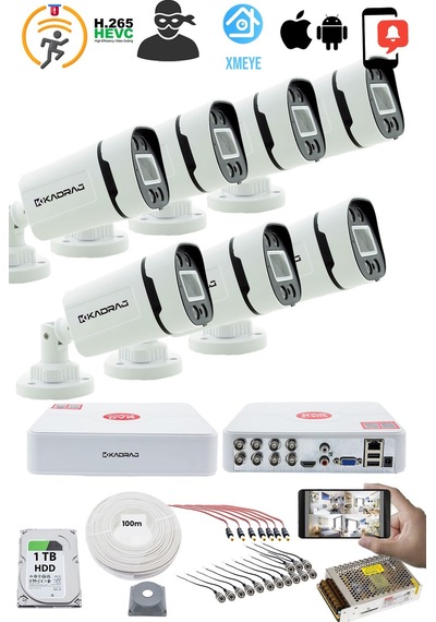 7'lı Kamera Seti - 5mp Sony Seculens Kdj-7s-4w-p-v1