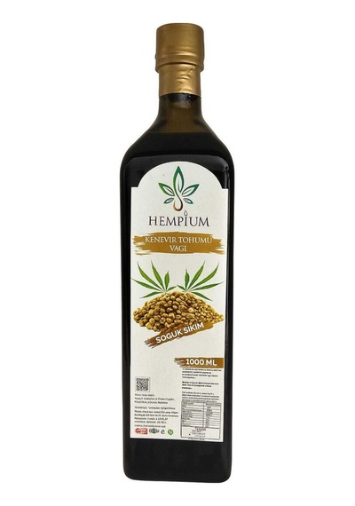 Hempiumlife Soğuk Sıkım Kenevir Tohumu Yağı Yüksek Omega 3-6-9 Vegan Cilt Ve Saç Bakım Yağı