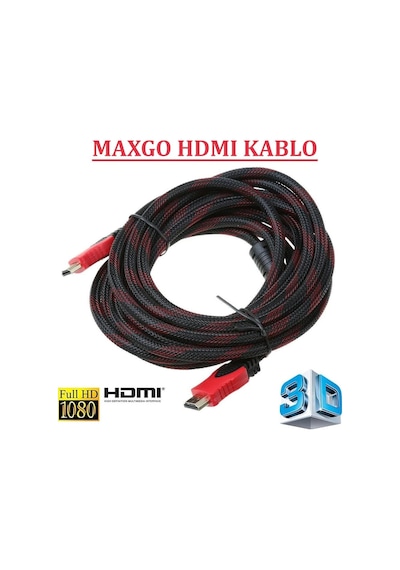 15 Metre Hdmi Kablo 15 M Görüntü Aktarim Kablosu Altın Uçlu Full HD