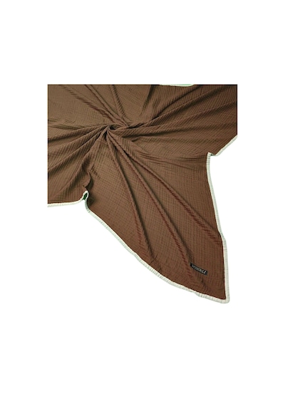 Mim Eşarp Mısırlı Eşarpları Biyeli Müslin Düz Renk Eşarp 100x100cm Acı kahve