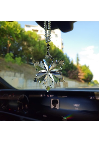 Kristal Araba Dikiz Aynası Süsü C-style Dikiz Aynası Süsü Araba Hediyesi-cam Kristal Kullanımı Yasal Ürün