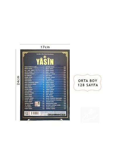41 Yasini Şerif Türkçe Okunuş Ve Mealli Orta Boy Yasin 036 -