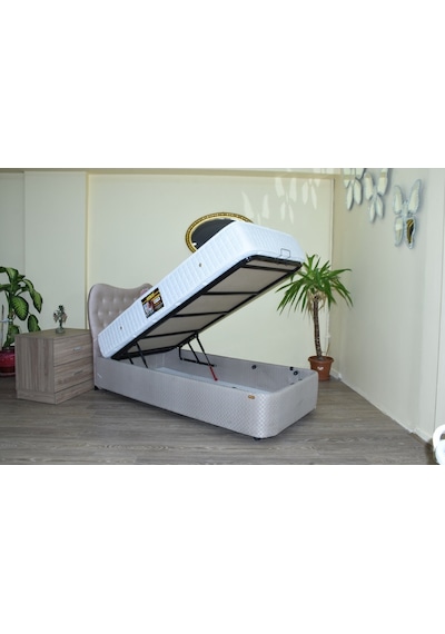 Bengimobilya Baza-Başlık Ortopedik Yatak Standart Silin Kumaş Model Metal Fırı