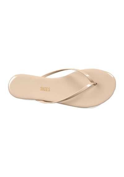 Tkees Flip Flop Terlik Parmak Arası Terlik Bej Rugan Bej