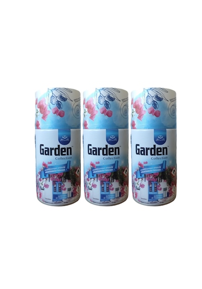 Garden Oda Kokusu Otomatik Makine + Oda Sprey Akdeniz Esintisi Bahar Çiçekleri 260 Ml X 3 Adet Akdeniz Esintisi