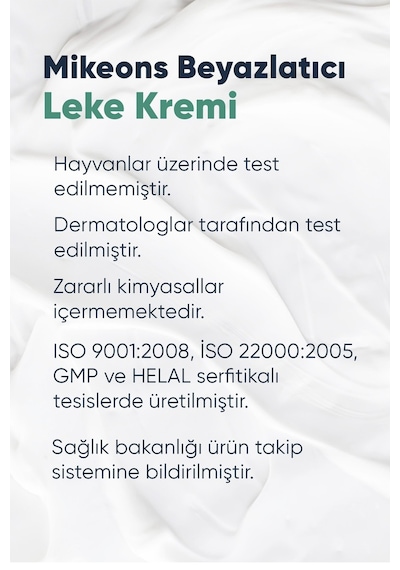 Mikeons Cilt Beyazlatıcı Leke Kremi 30 Spf 100 ML