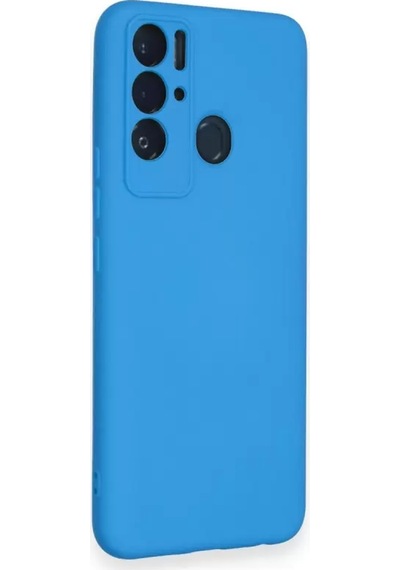 Newface Tecno Pova Neo Kılıf Nano İçi Kadife Silikon - Mavi
