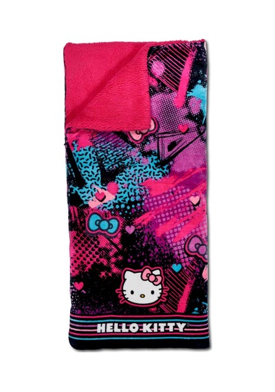 Hello Kitty Bulut Sherpa Pijama Çantası, 68,5 Cm X 157,5 Cm, Slumber Kitty Çok Renkli
