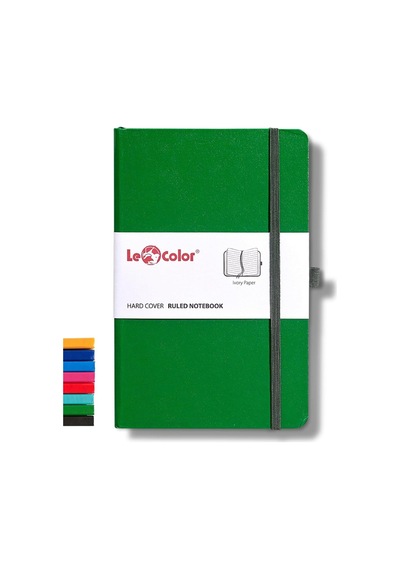 Le Color Tarihsiz Klasik Defter Rec Note 13x21 Çizgili Yeşil Genel