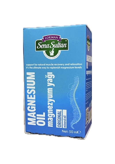Lokman Sena Sultan Magnesium Orginal Mineral Oil Saf Magnezyum Yağı 50 ML