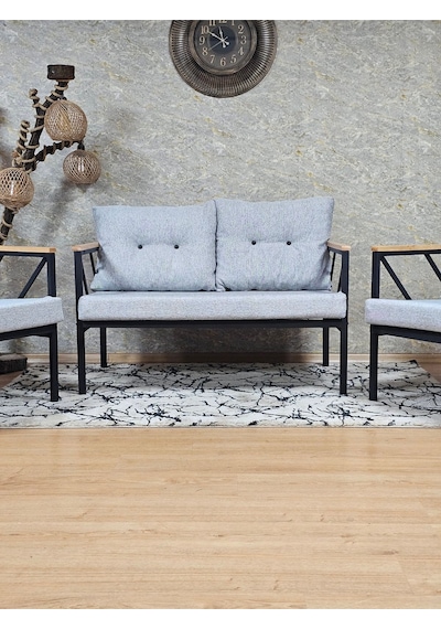 Siyah Boyalı Bahçe - Balkon - Mutfak Çay Seti Takımı Bahçe Koltuk 001 Siyah Boyalı Bahçe - Balkon - Mutfak Çay Seti Takımı Bahçe Koltuk 001