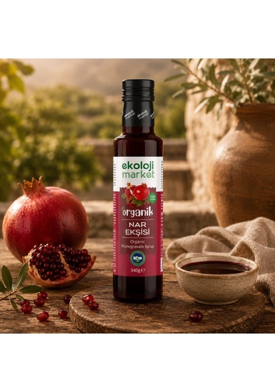 Organik Soğuk Sıkım Nar Ekşisi 340 Gr. 3'li Paket