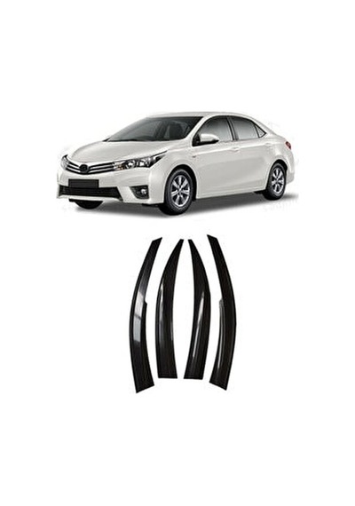 Toyota Corolla Uyumlu 2013-2018 Cam Rüzgarlığı 4Lü