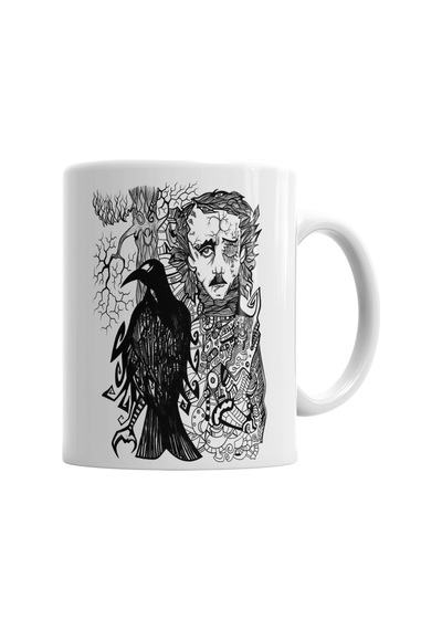 Edgar Allan Poe Kupa Bardak Porselen No35250 Karışık