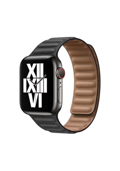 Apple Uyumlu Watch Ultra 49mm Kordon Krd-34 Deri Strap Kayış - Petrol Mavi