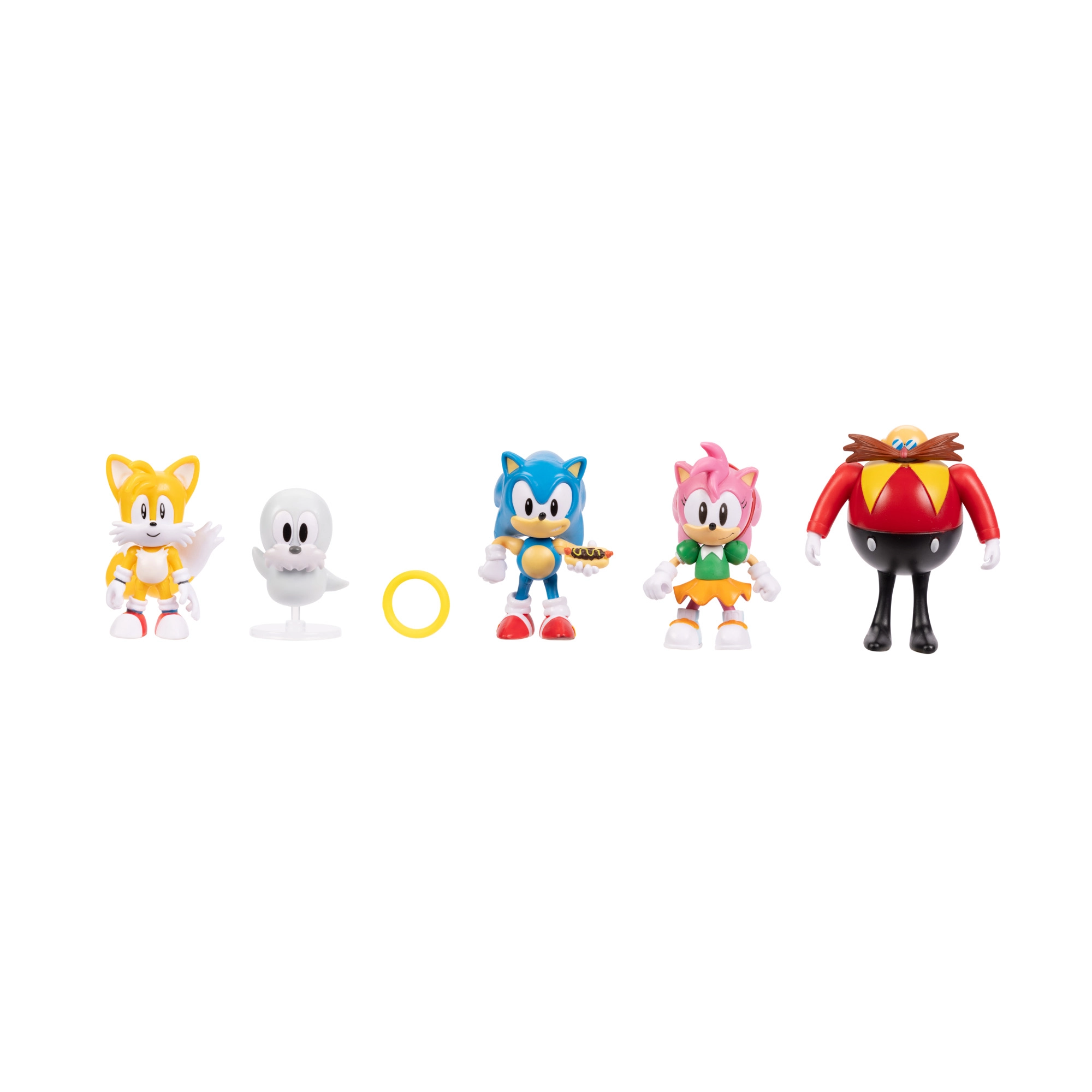 Sonıc, Amy, Taıls, Eggman Ve Rocky Aksiyon Figürleri 5'li Paket W19-422524-8-gen Sonic