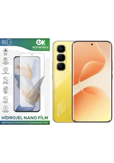 Infinix Hot 60 Pro Plus İle Uyumlu Mat Hidrojel Nano Film Ekran Koruyucu Tempered Cam Değildir