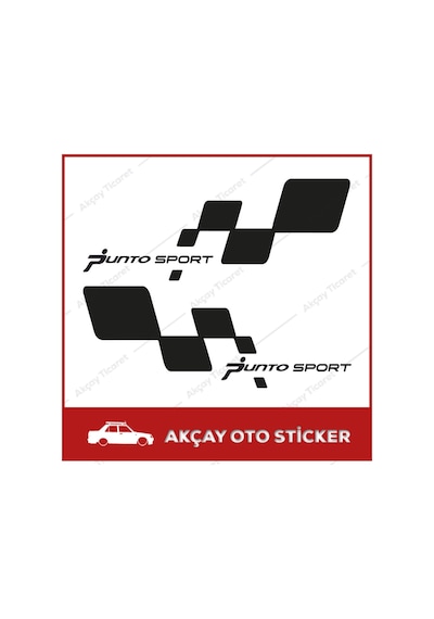 Fiat Punto Sticker Takım Set Punto Sport Sticker Fiat Oto Sticker