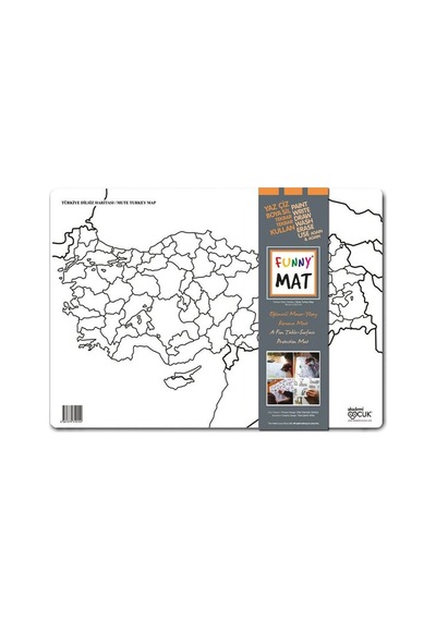 Akademi Çocuk - Funny Mat - Türkiye Dilsiz Haritası