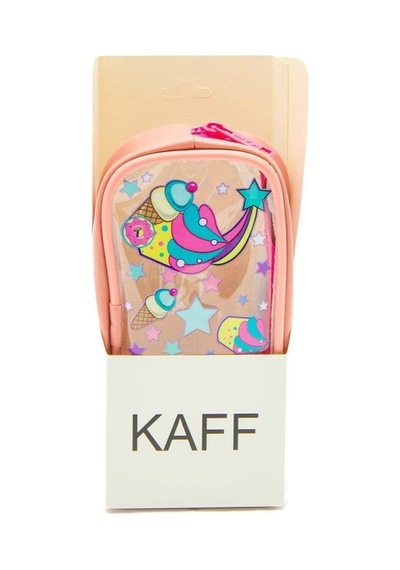 01112 Pembe Renk Unicorn Desenli Şeffaf Su Geçirmez Tek Bölmeli Kalem Kutusu