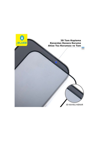 Apple Uyumlu   iPhone 17 / 17 Pro Uygulama Aparatlı 3d Kavisli İnce Tam Kaplayan Hd Cam Ekran Koruyucu