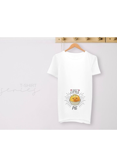 Bk Gift Espri Tasarımlı Beyaz Hamile Tişörtü, Hamileye Hediye, Yeni Anne Hediyesi, Arkadaşa Hediye-13 001