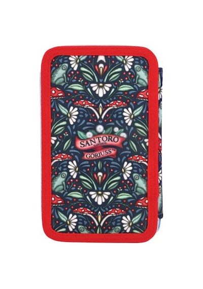 Santoro Gorjuss Little Mushroom 3 Katlı İçi Dolu Kalem Çantası 607gj35 Çok Renkli
