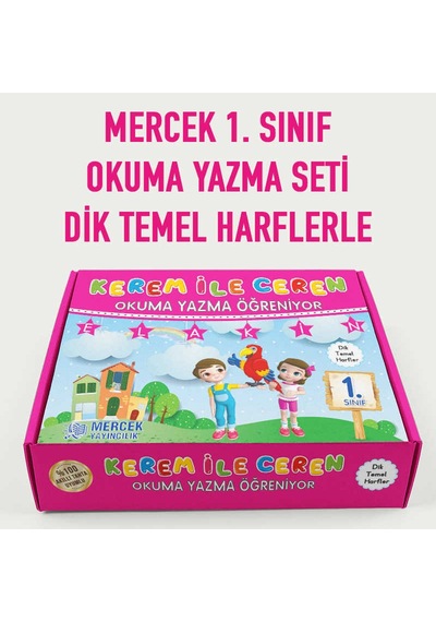 Kitapbende-Mercek Kerem Ile Ceren Okuma Yazma Seti 1. Sınıf
