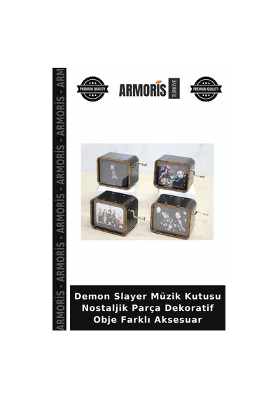 Demon Slayer Müzik Nostaljik Parça Dekoratif Obje Farklı Aksesuar