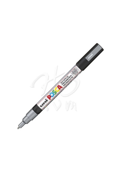 Uni Posca Marker Pc-3M 0.9-1.3 Mm Silver