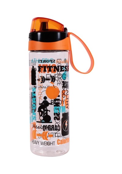 Herevin 161670-836 Motivasyon Desenli Matara 750 Ml Turuncu