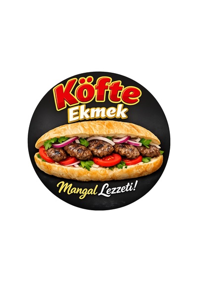 Mayeka Ekmek Arası Köfte Temalı Büfeler Cafeler Köfteciler İçin Ahşap Duvar Kapı Dekoratif Süs Tablo 4