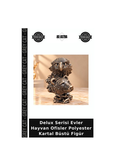 Delux Serisi Evler Hayvan Ofisler Polyester Kartal Büstü Figür