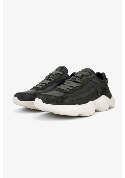 Valmenti Erkek Hakiki Deri Haki Sneakers & Spor Ayakkabı 381 23348 Erk Ayk Y26 Hakı