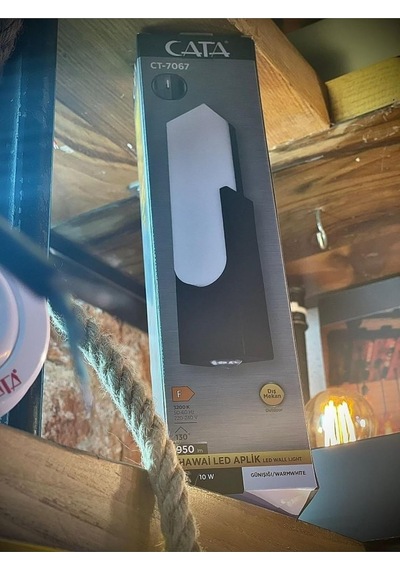 Ct-7067 10w Hawai Led Aplik Dış Mekan Duvar Armatürü Modern Bahçe Duvar Lambası 3200k Günışığı Diğer