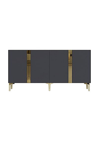 Ka1598ag Anka150 Konsol, Kahve Köşesi, Tv Sehpası Ve Dolap Antrasit - Gold 150cm Ka1598ag Anka150 Konsol, Kahve Köşesi, Tv Sehpası Ve Dolap Antrasit - Gold 150cm
