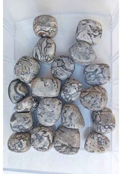 50 Gram Gri Jasper Tamburlu Parçalar 515