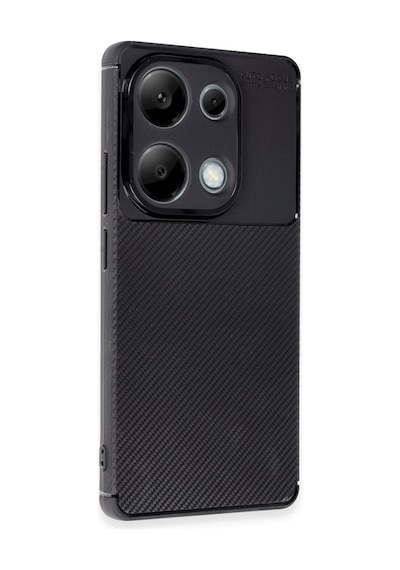 Herşeytrend Xiaomi Redmi Note 13 Pro 4g Kılıf Auto Focus Karbon Kapak - Siyah Çok Renkli