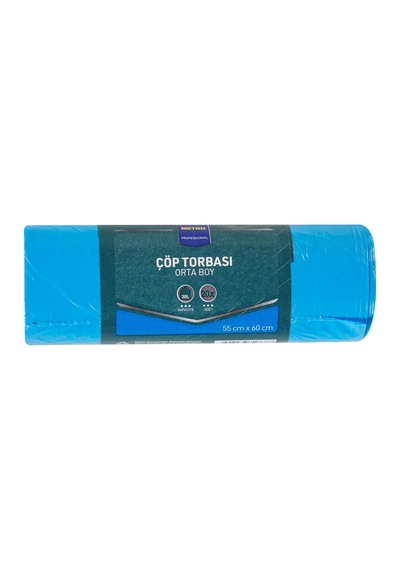 Metro Professıonal Çöp Torbası 20 Adet 55x60 Cm Mavi 9.2 Mikron 3'li Ekonomik Paket - 3 Adet Tarı