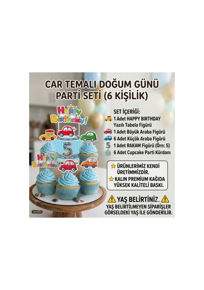 Araba Temalı Parti Seti