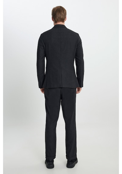 AC&Co / Altınyıldız Classics Erkek Antrasıt Yünlü Slim Fit Dar Kesim Mono Yaka Beli Bağlamalı Diagonal Desenli Takım Elbise Antrasıt AC&Co / Altınyıldız Classics Erkek Antrasıt Yünlü Slim Fit Dar Kesim Mono Yaka Beli Bağlamalı Diagonal Desenli Takım Elbise Antrasıt