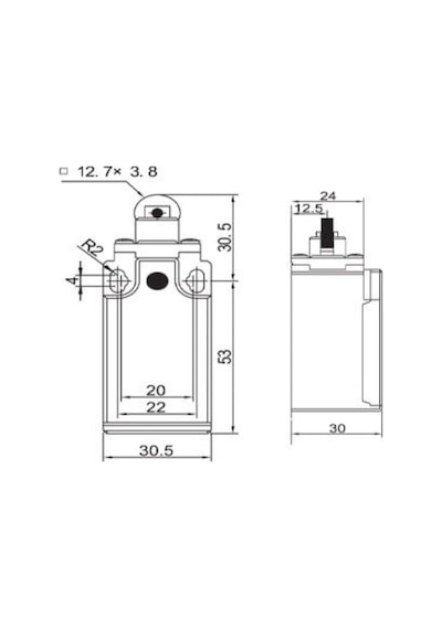 Gwest Gls-103 Dikey Metal Makaralı Limit Switch 1no + 1nc